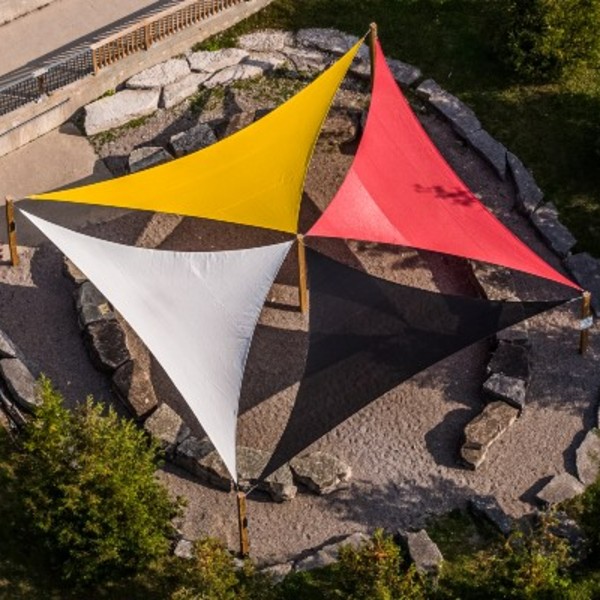 The sailcloths at Gzowski College