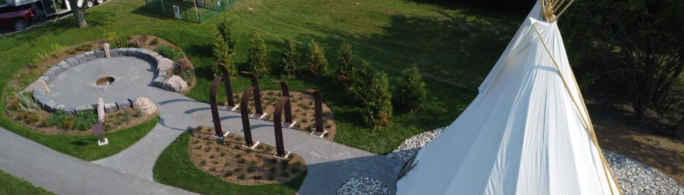 The tipi at Trent Durham