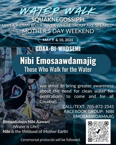 Water image with Indigenous Woman sitting