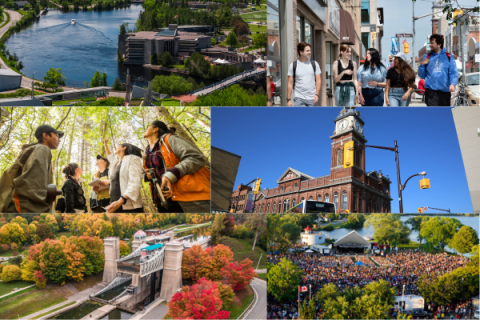 Collage of photos from around Peterborough