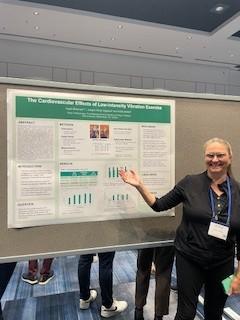 Kinesiology Faculty presenting research poster at the 2025 Canadian Society for Exercise Scienceconference