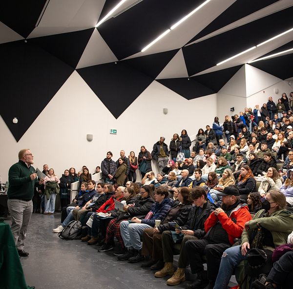 A busy lecture hall