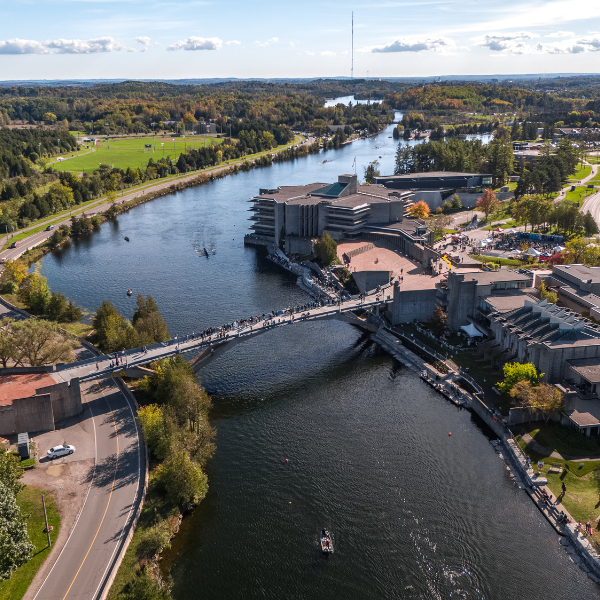 Aerial of Peterborough campus