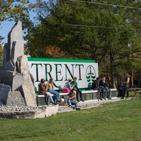 Students at Trent University sign