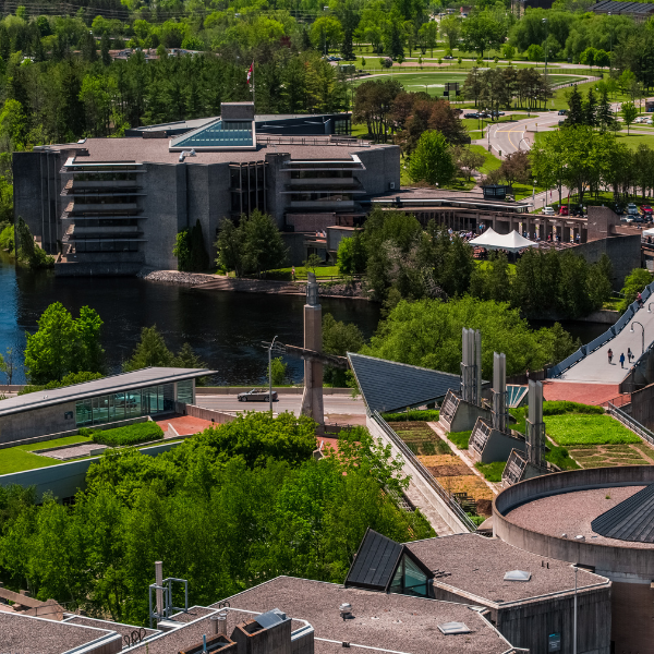 Aerial of Trent University