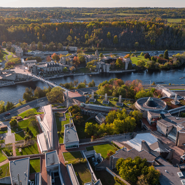 Aerial of Peterborough campus