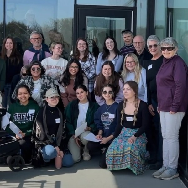 Students and older adult volunteers