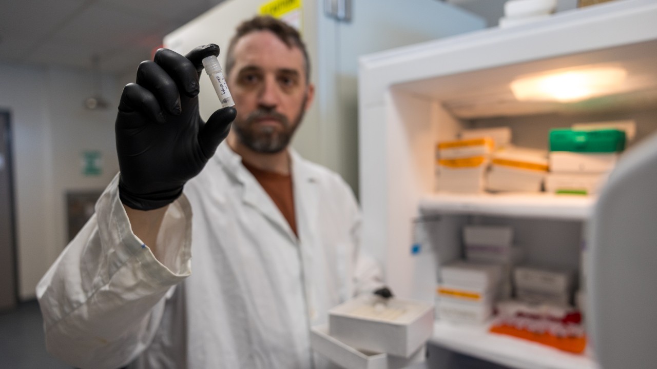 A researcher in a lab