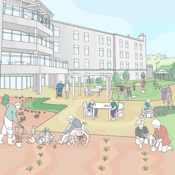 An illustration of the long term care home