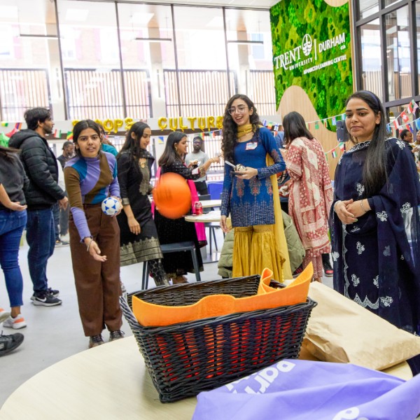 Students at a Trent International event