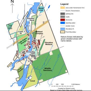 Trent Nature Areas map