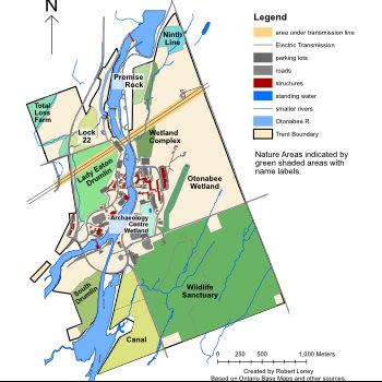 Trent Nature Areas map