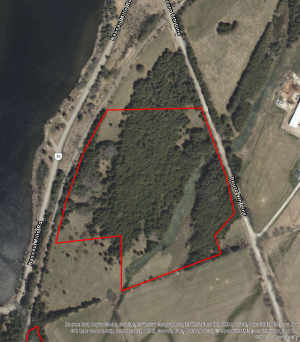 Ninth Line Nature area boundary on satellite image