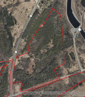 Lock 22 Nature Area boundary over satellite image