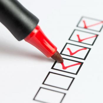 Illustration of check boxes with red check marks