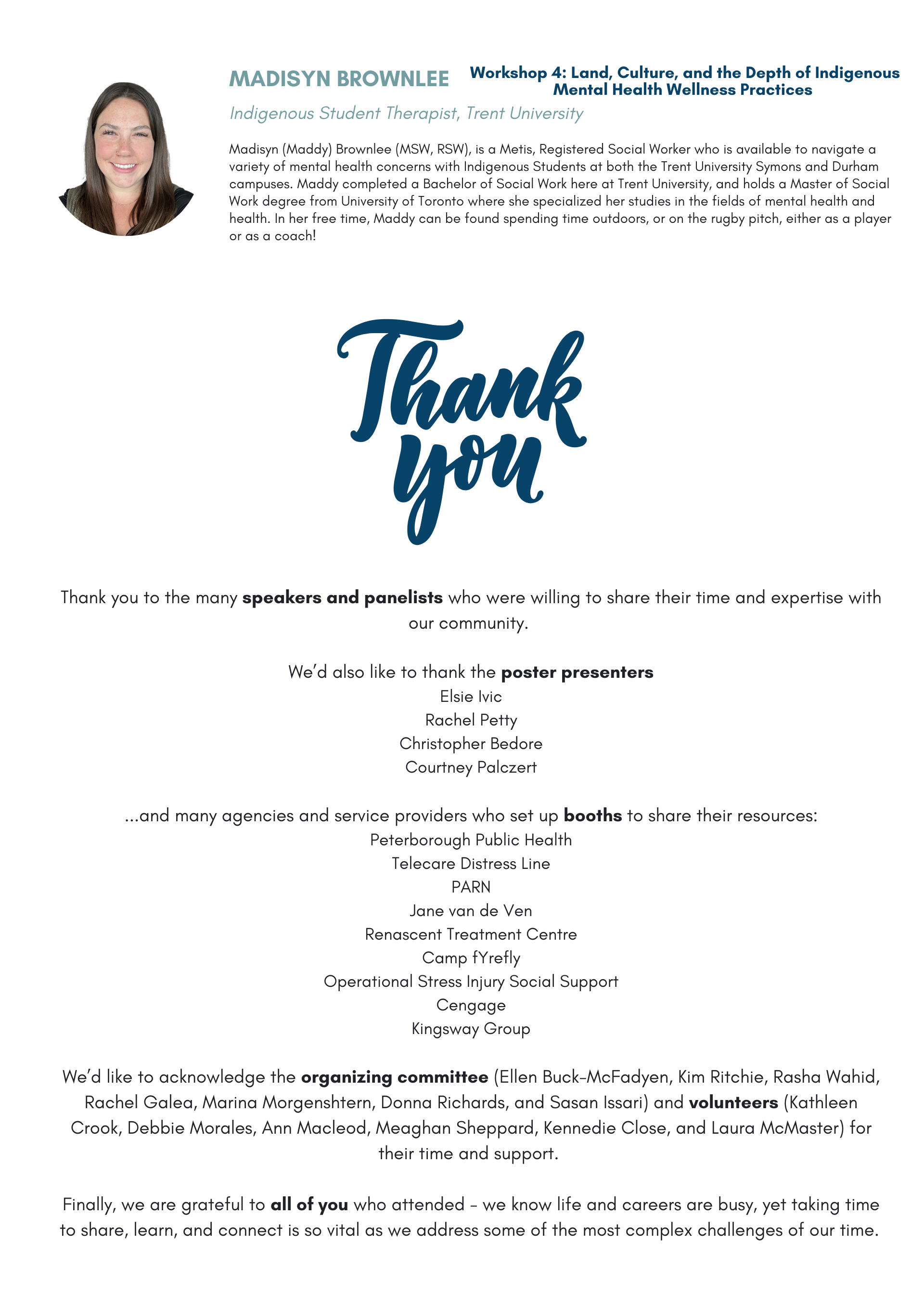 Mental Health Conference Program