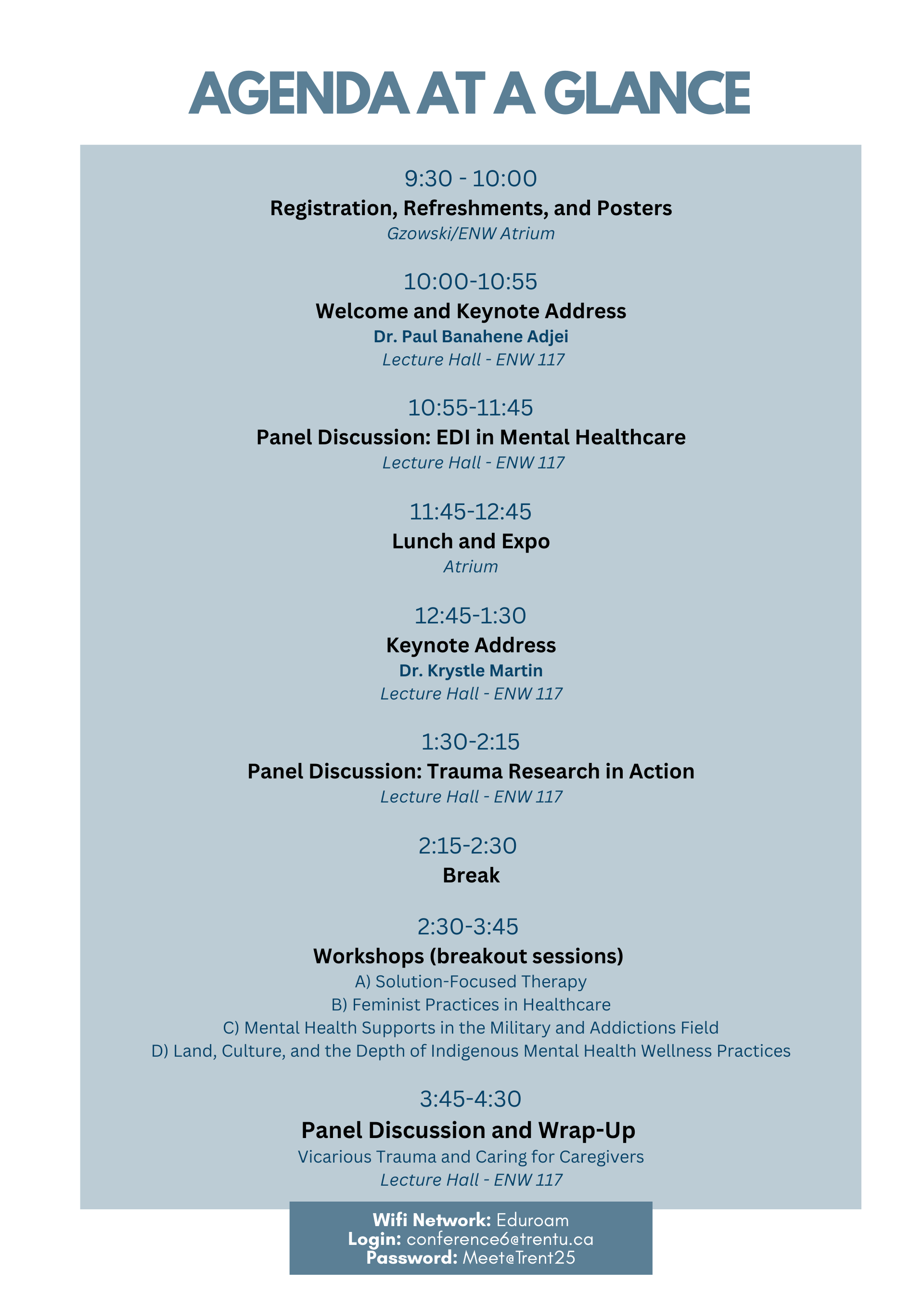 Mental Health Conference Program