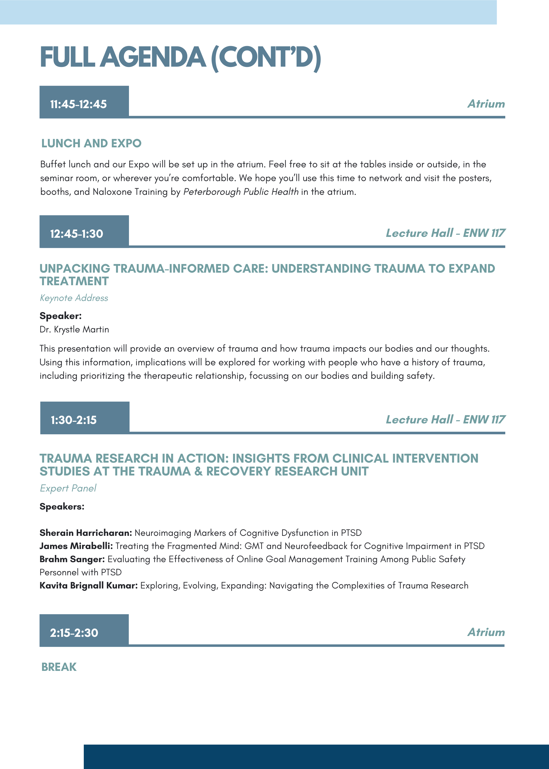 Mental Health Conference Program