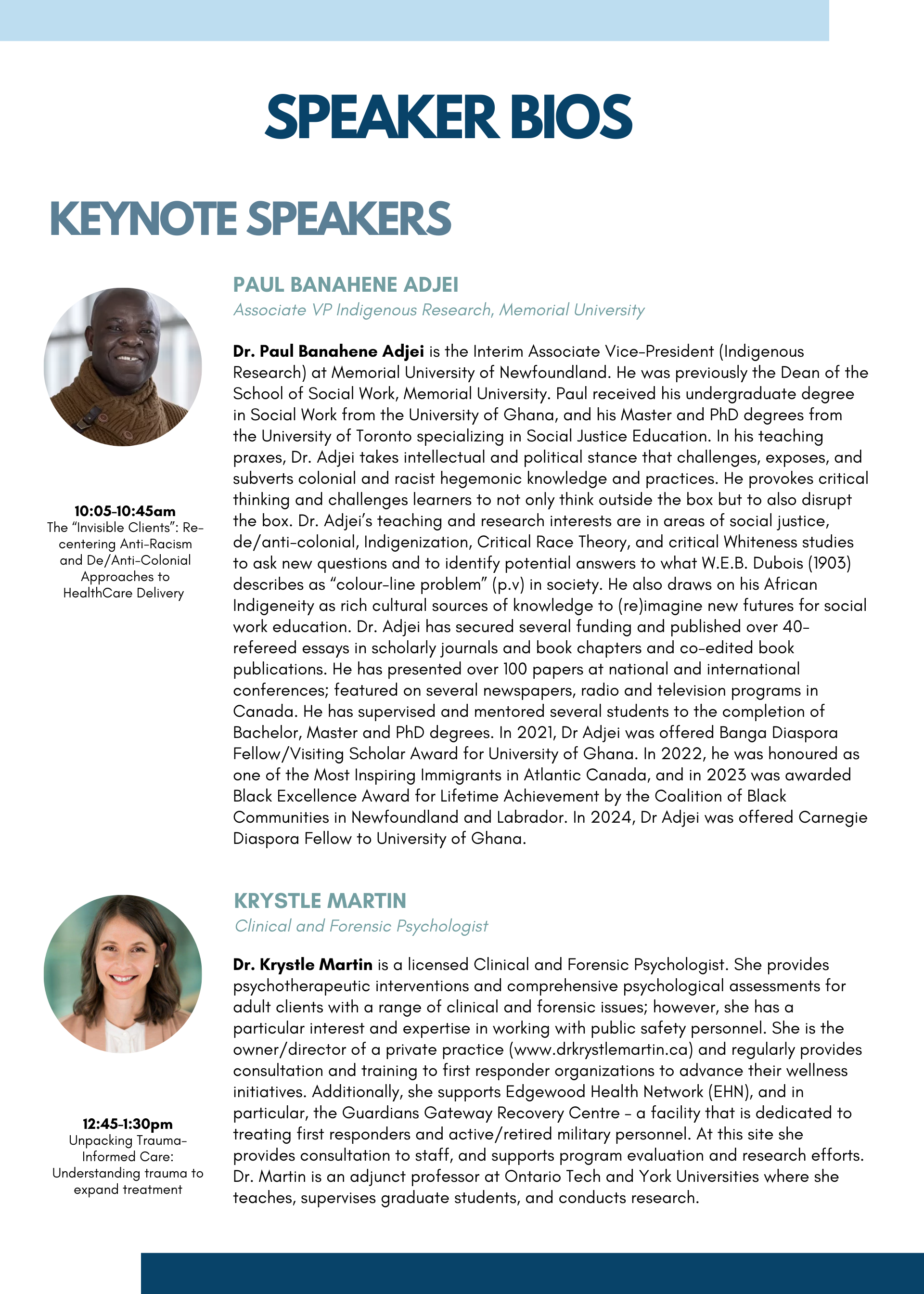 Mental Health Conference Program