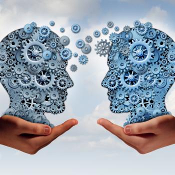 Turning gears moving from one head to another.