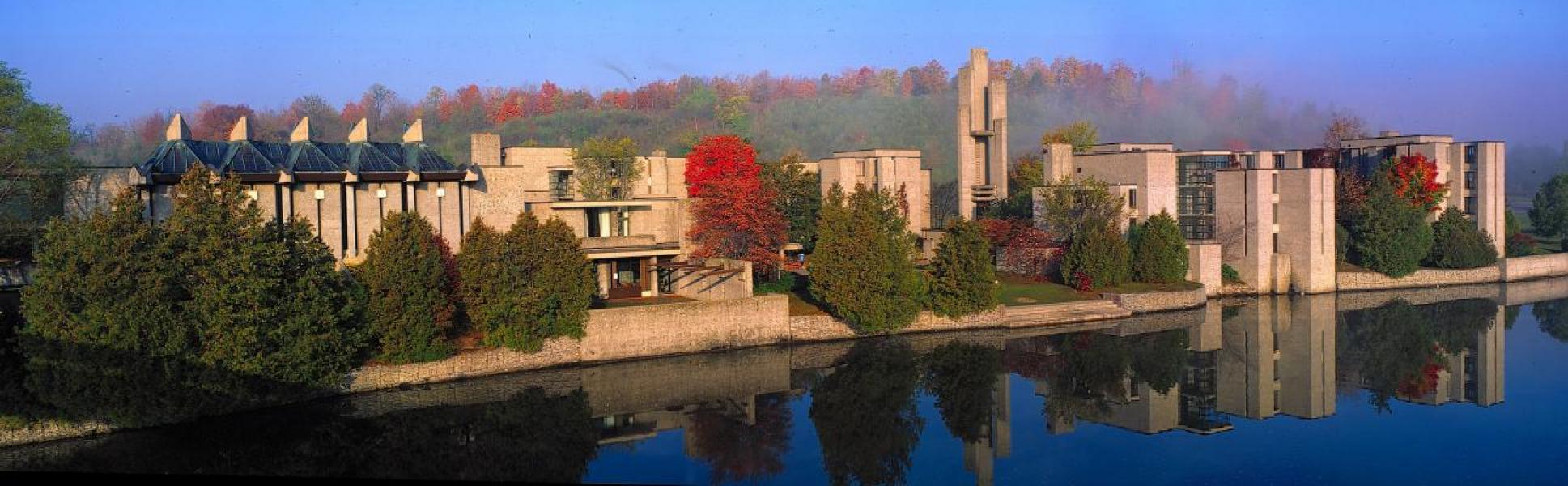 Riverside view of Trent Campus