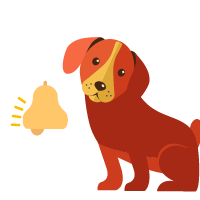 bell ringing with no response from dog