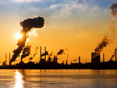 smole stacks and pollution