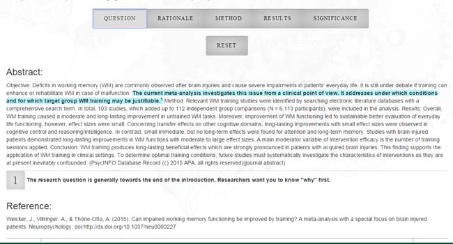 highlighting paragraphs title image