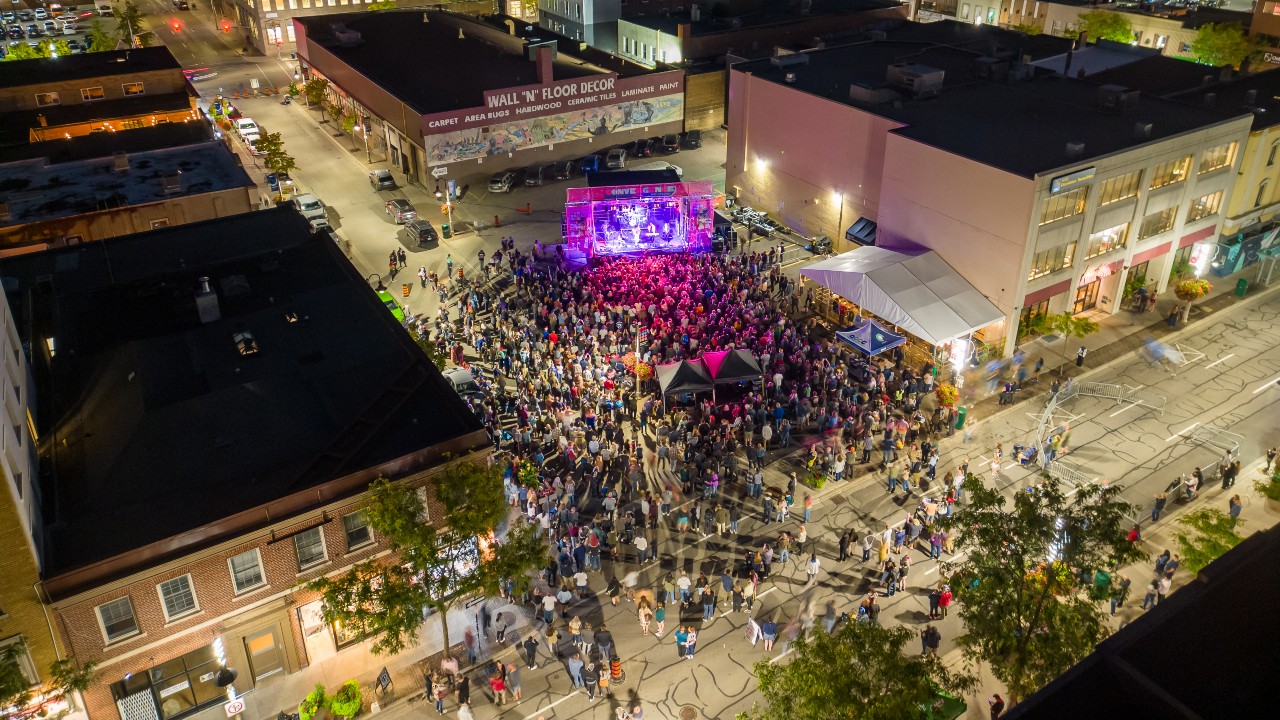 A concert in downtown Oshawa