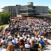 Convocating students walking onto podium: June 4, 2014 - Morning