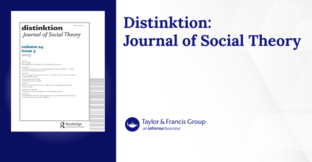 Cover page of Distinktion: Journal of Social Theory