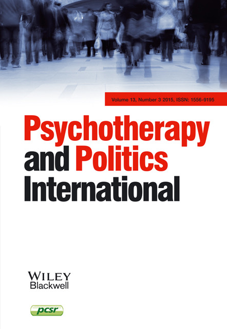 Cover page of Psychotherapy and Politics International