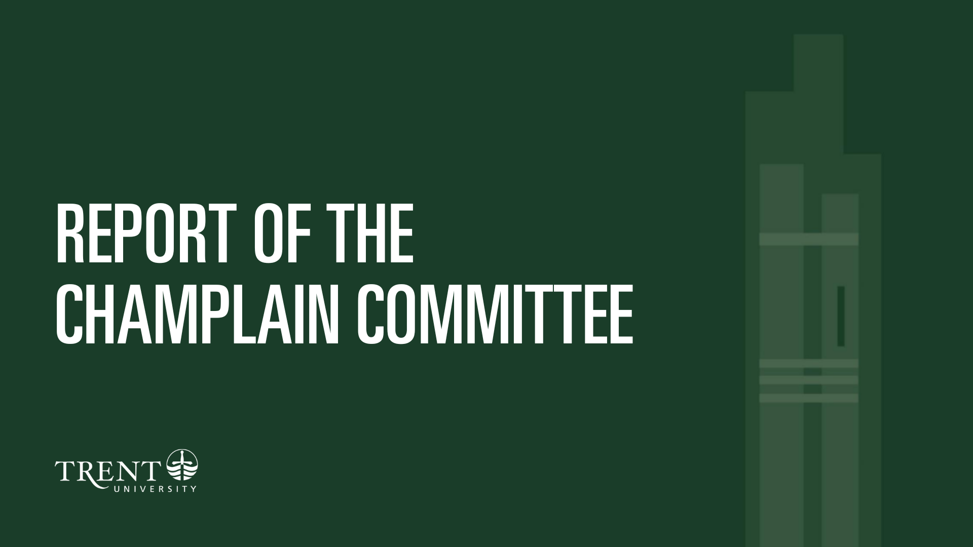 Report of the Champlain Committee