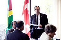 Dr. Steven E. Franklin leading a group dsicussion