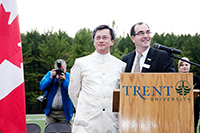 Dr. Franklin oversaw the expansion of the Peterborough campus with the opening of the Justin Chiu Stadium