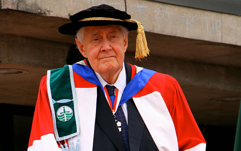 Thomas H.B. Symons at Trent University convocation.