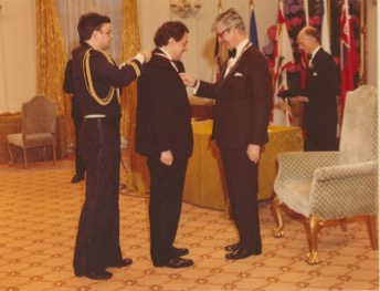 Tom H. B. Symons inducted into the Order of Canada in 1976