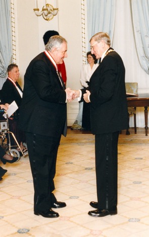 Tom H. B. Symons inducted into the Order of Canada in 1997