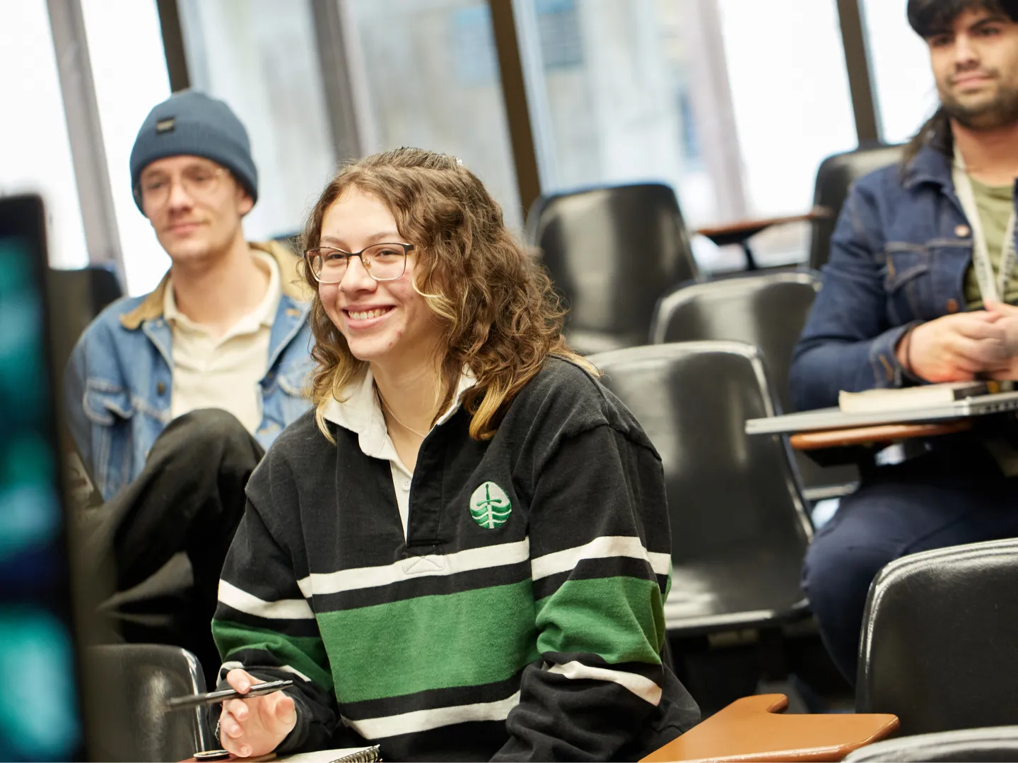 Student in lecture