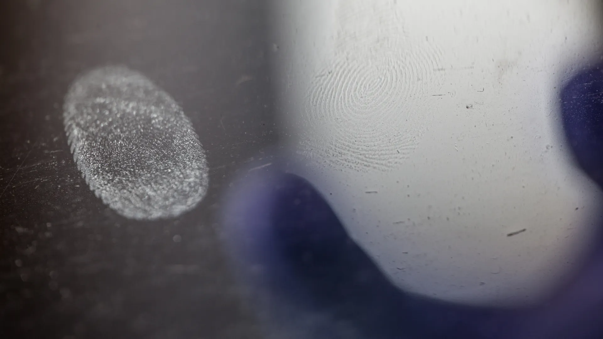 Finger print on a window