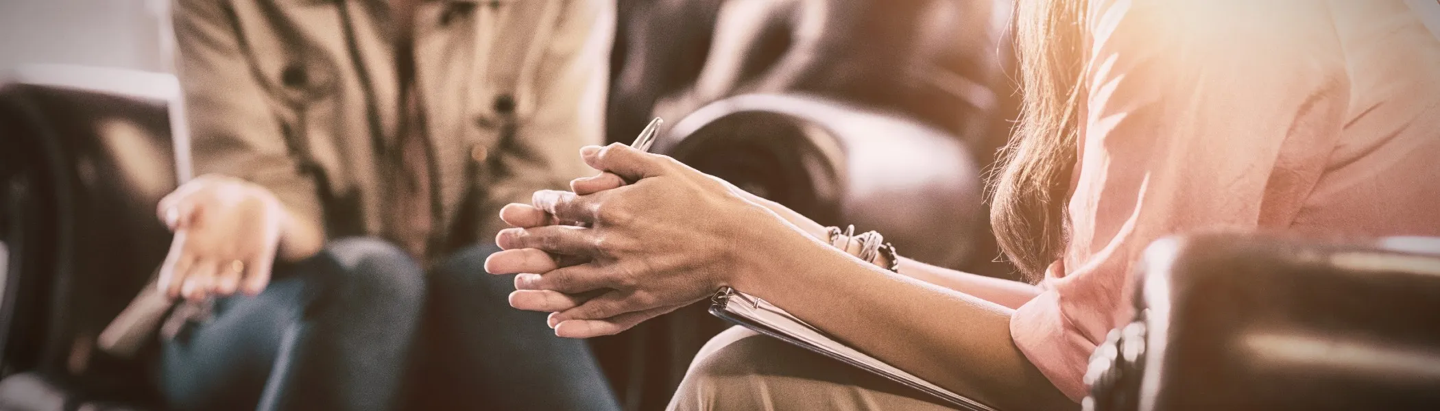 Psychologist having session with her patient