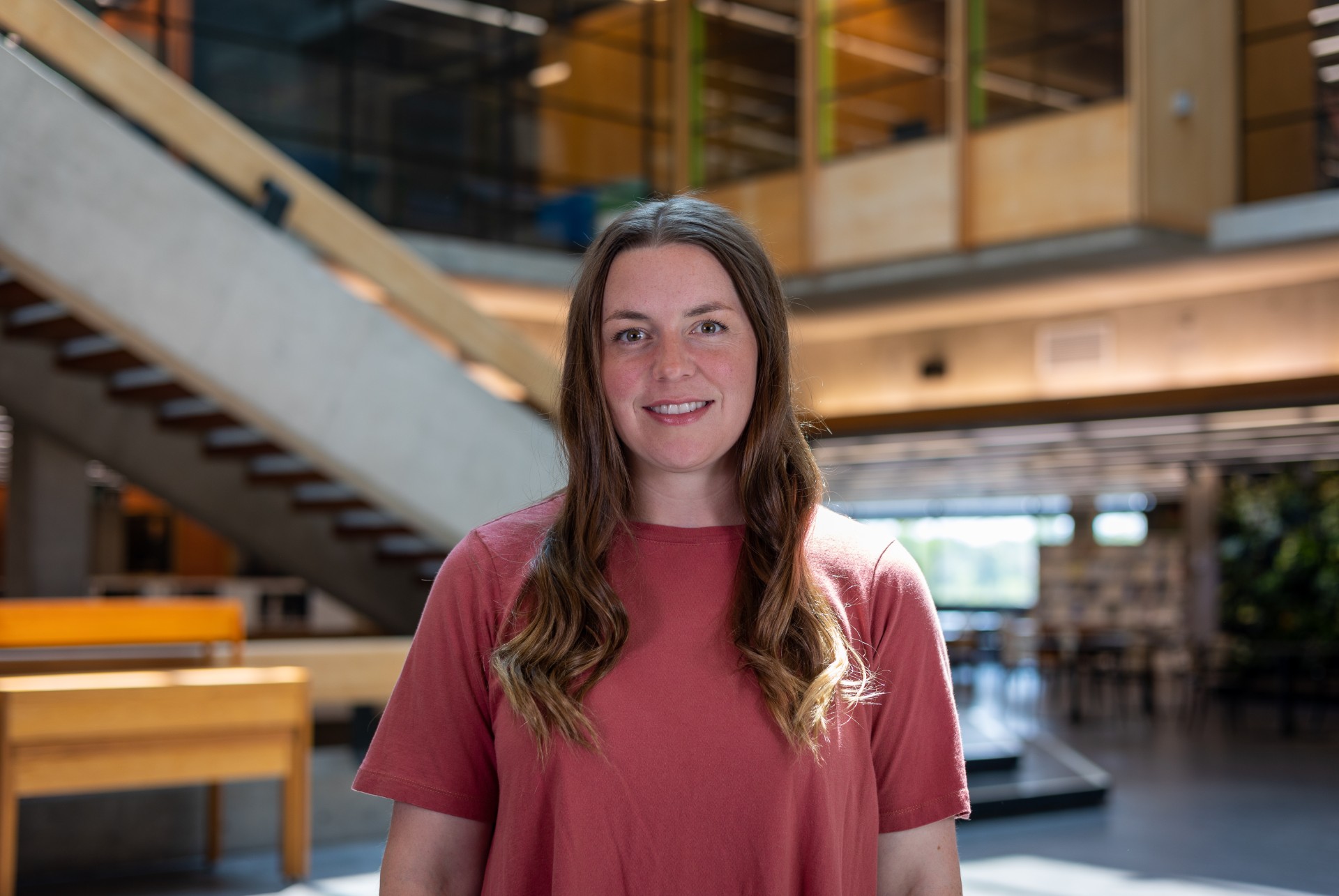 Laura Mungham headshot in Bata Library