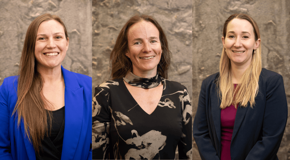 Three Trent Researchers Smiling for the Camera