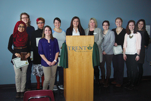 Ms.
Dykeman received one of Trent University’s first-ever Health Professional Student Research Vouchers from the Canadian Institute of Health Research (CIHR) in April