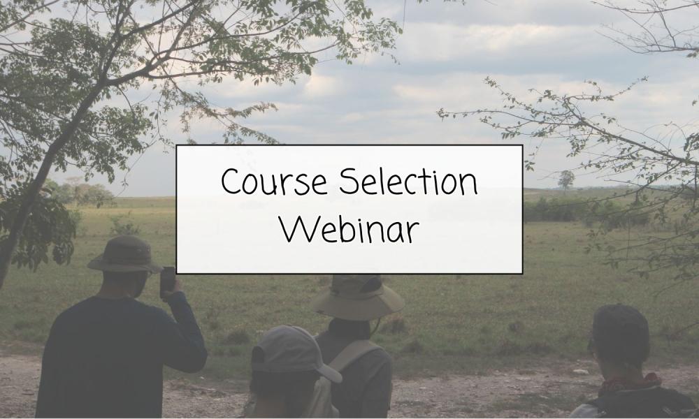 Course Selection Webinar - Title Page