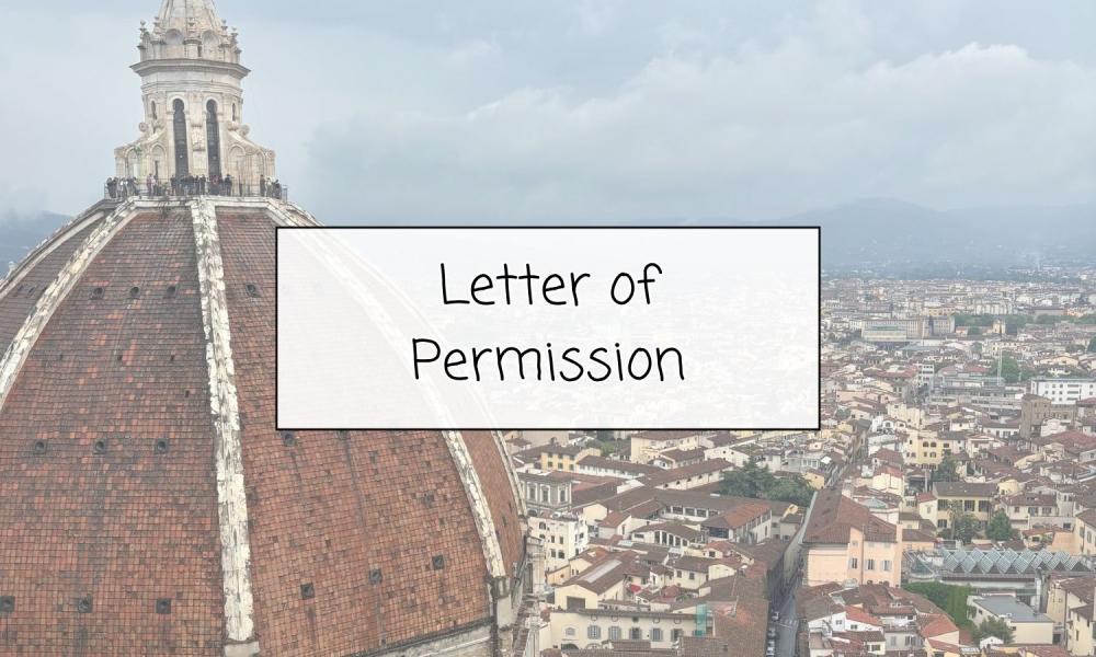 Letter of Permission - Title Page