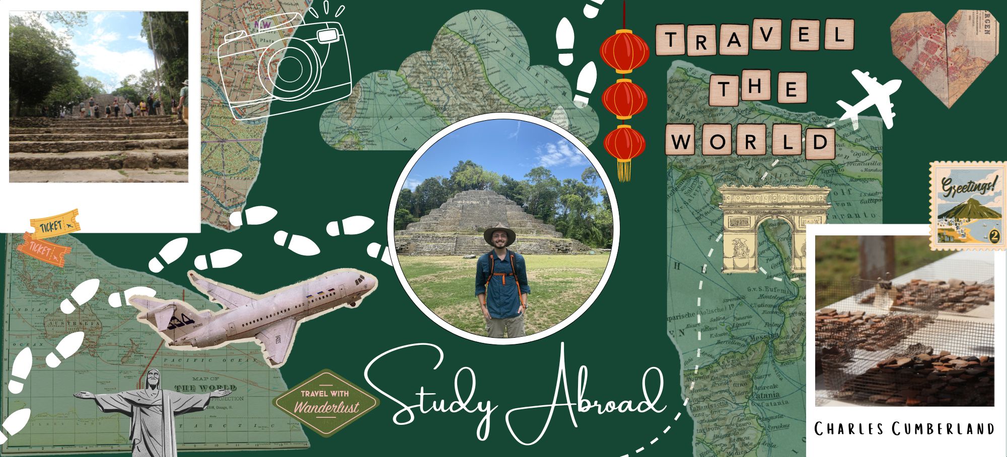 Charles Cumberland study abroad collage