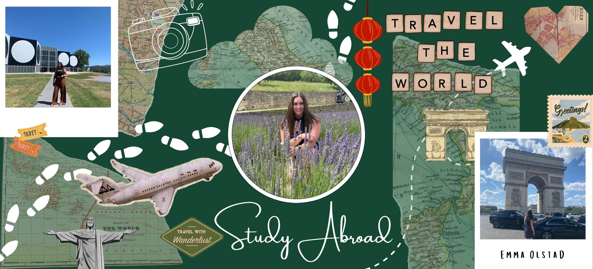 Emma Olstad study abroad collage 