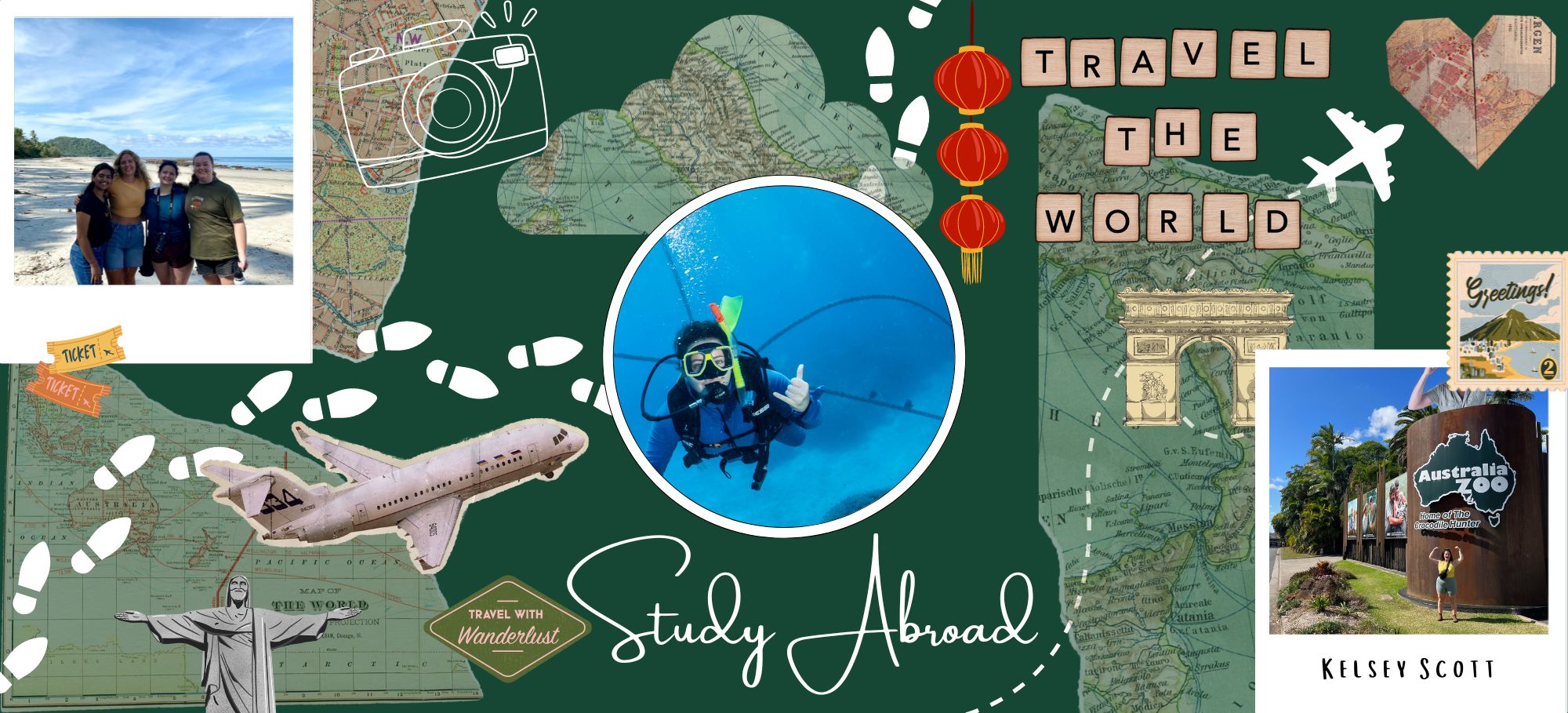 Kelsey Scott study abroad collage 
