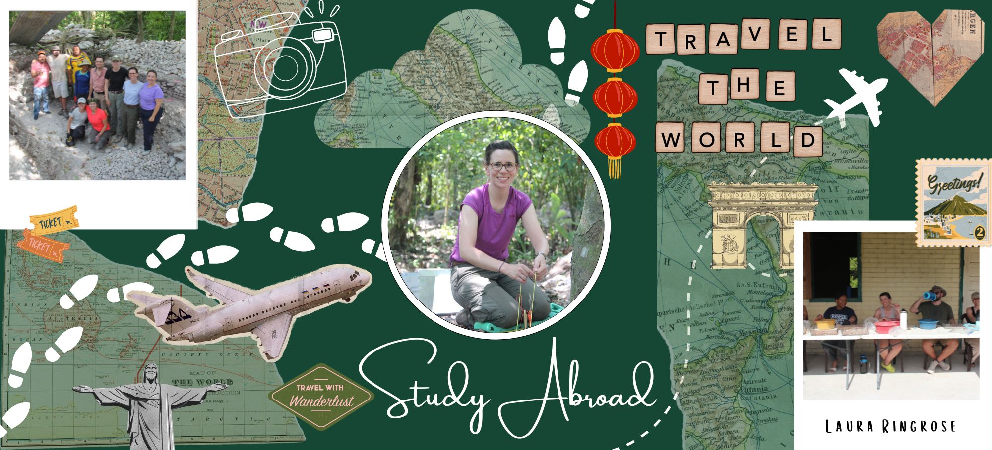 Laura Ringrose study abroad collage